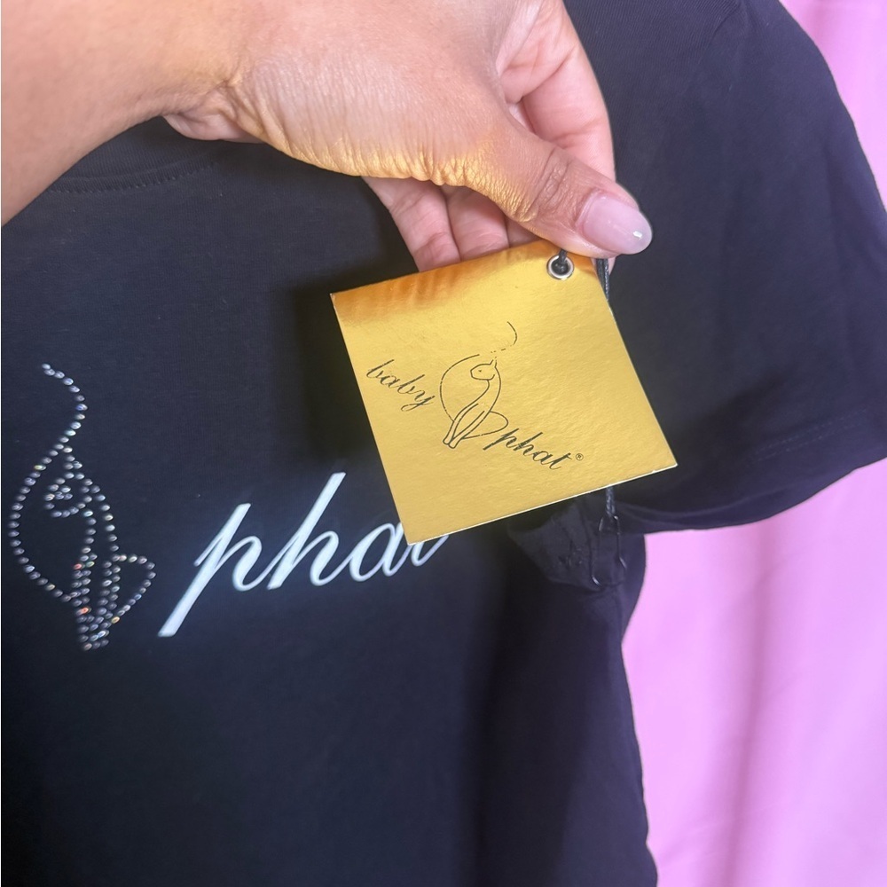 Baby Phat Black T-Shirt, Size L, *New With Tags* - Picture 4 of 5